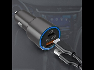 خرید بهترین شارژر فندکی ویوو wiwu Car charger PC100