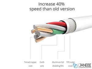 کابل شارژ لایتنینگ نیلکین 30سانتی متری