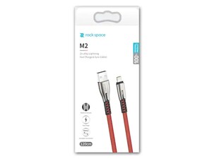 کابل شارژ و انتقال داده لایتنینگ راک Rock M2 Lightning RCB0670 Cable 1.2M