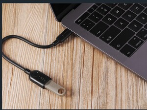 مبدل تایپ سی به یو اس بی 3.0 11 سانتی متری راک ROCK Type-C to USB 3.0 Adapter قابلیت اتصال به لپ تاپ