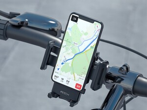 پایه نگهدارنده گوشی برای دوچرخه و موتورسیکلت راک  ROCK Black Universal Bike Phone Mount سازگاری با انواع دوچرخه و موتورسیکلت