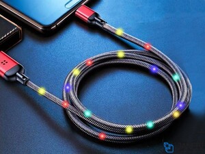 کابل لایتنینگ رقص نور راک Rock R6 Lightning Cable 1M