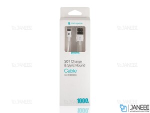 کابل لایتنینگ راک Rockspace S01 Lightning Cable 1M