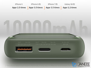 پاور بانک راک Rock P65 10000mAh Power Bank