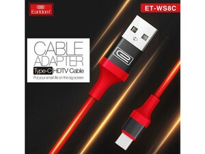 کابل تایپ سی به اچ دی ام آی ارلدام Earldom Type-C to HDTV Cable ET-WS8C 2M