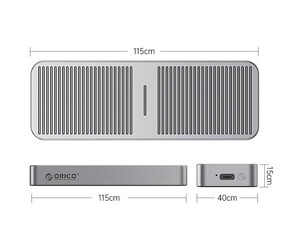 کیفیت باکس M.2 NVMe SSDاوریکو ORICO M223C3-G4 USB3.2 20Gbps M.2 NVMe SSD Enclosure