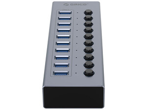 قیمت هاب 10 پورت یو اس بی فلزی اوریکو ORICO-BT2U3-10AB Multi-port Hub With Individual Switches