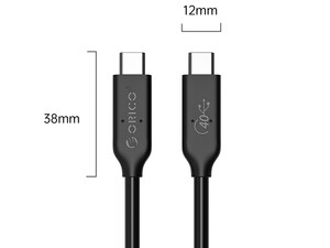 خرید کابل تاندربولت 30 سانتی متری اوریکو ORICO U4C03 ORICO USB4.0 Multifunctional Cable