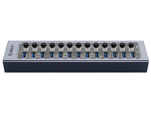 قیمت هاب یو اس بی 13 پورت اوریکو ORICO-AT2U3-13AB Multi-Port Hub With Individual Switches