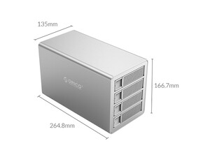 قیمت باکس هارد 2.5 و 3.5 اینچ اوریکو ORICO 3549U3 External Hard Drive Enclosure with RAID