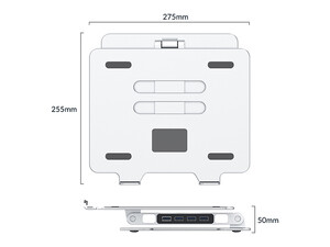 پایه لپ تاپ و هاب یو اس بی اوریکو  با فابلیت تنظیم ارتفاع