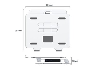 پایه لپ تاپ و هاب یو ای بی اوریکو  orico ahjustable laptop stand LST-2AS