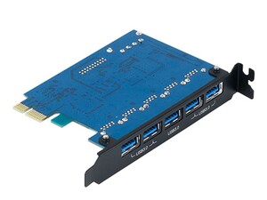 هاب پنج پورت اینترنال USB 3.0 اوریکو ORICO PVU3-5O2I 5 Port USB3.0 PCI-E Expansion Card with Dual Chip