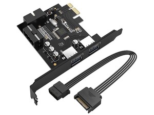 هاب دو پورت اینترنال USB 3.0 اوریکو ORICO PVU3-2O2I 2 Port USB3.0 PCI-E Expansion Card with 1*19 Pin Slot