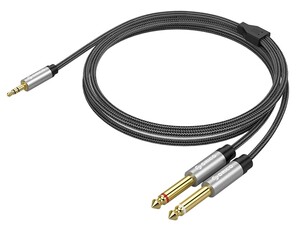 مبدل جک 3.5 میلیمتری به 6.35 میلیمتری صدا ORICO AM-D2M1 3.5mm to 6.35mm M/M Professional Audio Cable