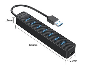 هاب 7 پورت اوریکو ORICO TWU3-7A 7-Port USB 3.0 HUB