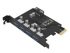 هاب یو اس بی اینترنال 4 پورت اوریکو Orico 4 Port USB3.0 PCI-E Expansion Card PME-4U