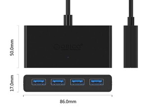 هاب ۴ پورت اوریکو ORICO G11-H4-U3 4Port USB 3.0 Hub