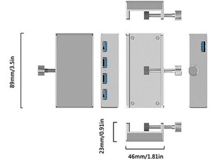 هاب یو اس بی 4 پورت اوریکو Orico MH4PU 4 Port USB 3.0 Hub