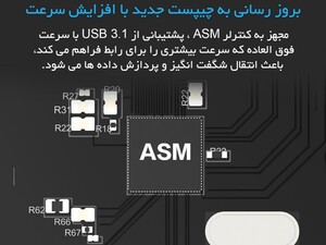 هاب اینترنال یو اس بی دو پورت اوریکو Orico PA31-2P 2 Port USB3.1 PCI-E Adapter دارای تراشه کنترل