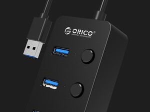 هاب یو اس بی 4 پورت اوریکو Orico W9PH4-U3-V1 4 Port USB3.0 Hub دارای سوئیچ روشن/خاموش