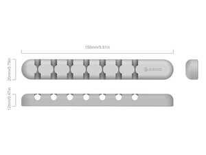 نگهدارنده کابل اوریکو Orico CBS7 Adhesive Desktop Cable Fixer Set