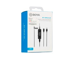 میکروفون با سیم یقه ای بویا BOYA BY-DM10 Microphone with Lightning and USB Type-A Cables