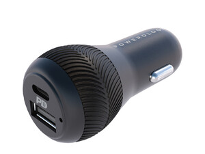 قیمت شارژر فندکی 32 وات همراه کابل 90 سانت پاورولوژی powerology ultra quick car charger 32w PPDCCLBK