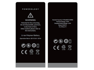 باتری پلیمری لیتیوم یون آیفون 11 پاورولوژی  iPhone 11 3110mAh Li-ion Polymer Phone Battery Powerology