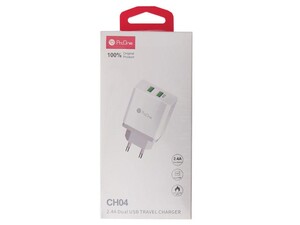 شارژر دیواری دو پورت پرووان ProOne CH04 wall Charger