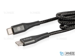 کابل شارژ سریع و انتقال داده تایپ سی به تایپ سی پرووان ProOne M12 Type-C to Type-C Cable 1M