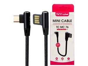 کابل تایپ سی کوتاه تسکو TSCO TC MC76 Type-C Cable 20cm