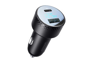 قیمت شارژر فندکی تایپ سی و یو اس بی 53 وات جویروم JR-CCD01 53W Dual-Port Digital Display Car Charger