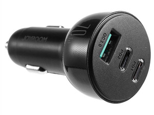 شارژر فندکی یو اس بی و تایپ سی فست شارژ 70 وات جویروم Joyroom JR-CL26 70W 3-Port (2PD+1USB) Car Charger