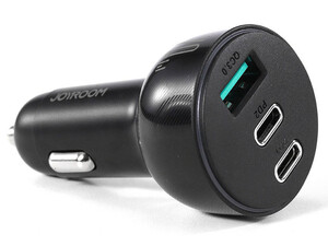 شارژر فندکی یو اس بی و تایپ سی فست شارژ 70 وات جویروم Joyroom JR-CL26 70W 3-Port (2PD+1USB) Car Charger