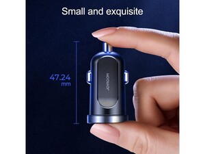 شارژر فندکی سریع دو پورت جویروم Joyroom C-A09 mini Dual USB Smart Fast Car Charger 30W