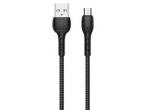 کابل شارژ سریع و انتقال دیتا میکرو رسی Recci RTC-N16M MicroUSB Fast Charging Data Cable 2.4A 1M