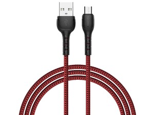 کابل شارژ سریع و انتقال دیتا میکرو رسی Recci RTC-N16M MicroUSB Fast Charging Data Cable 2.4A 1M