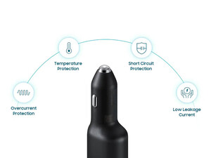 شارژر فندکی اصلی سامسونگ Samsung EP-L4020 Car Charger Duo توان 25 وات