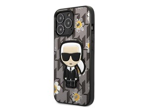 قاب چرمی آیفون 13 پرو طرح کارل برجسته CG Mobile iphone 13 Pro Karl Lagerfeld Leather Case