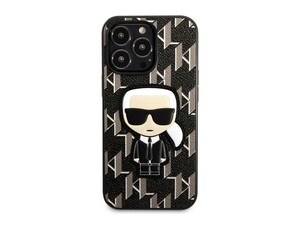 قاب چرمی آیفون 13 پرو طرح کارل برجسته CG Mobile iphone 13 Pro Karl Lagerfeld Leather Case