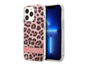 قاب محافظ براق آیفون 13 پرو مکس طرح پلنگی CG Mobile iphone 13 Pro Max Guess Leopard Hard Case