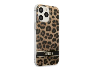 قاب محافظ براق آیفون 13 پرو مکس طرح پلنگی CG Mobile iphone 13 Pro Max Guess Leopard Hard Case