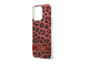 قاب محافظ براق آیفون 13 پرو مکس طرح پلنگی CG Mobile iphone 13 Pro Max Guess Leopard Hard Case