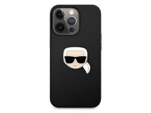 قاب چرمی آیفون 13 پرو مکس طرح کارل برجسته CG Mobile iphone 13 Pro Max Karl Lagerfeld Leather Case