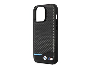 قاب فیبر کربن و چرم مگ سیف آیفون 14 پرو مکس طرح بی ام و ام3 CG Mobile iphone 14 Pro Max BMW M3 Magsafe Carbon Fiber &amp;amp; Leather Case