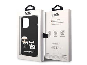 قاب سیلیکونی آیفون 14 پرو طرح گربه و کارل CG Mobile iphone 14 Pro Cat Karl Lagerfeld Silicone Case