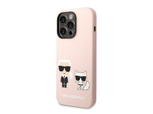 قاب سیلیکونی آیفون 14 پرو طرح گربه و کارل CG Mobile iphone 14 Pro Cat Karl Lagerfeld Silicone Case