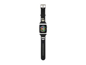 بند سیلیکونی اپل واچ 42 و 44 میلیمتر طرح کارل و گربه CG Mobile Apple Watch 42/44 mm Karl Silicone Strap