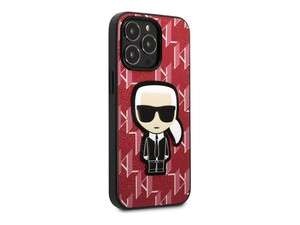 قاب چرمی آیفون 13 پرو مکس طرح کارل برجسته CG Mobile iphone 13 Pro Max Karl Lagerfeld Leather Case